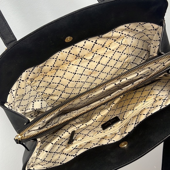 Kate Spade Newbury Lane Miles Black Saffiano Leather Shoulder Bag - Picture 8 of 9